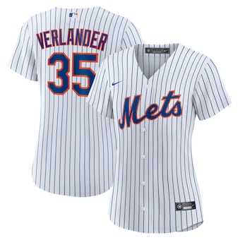 Womens New York Mets #35 Justin Verlander White Stitched MLB Cool Base Nike Jersey Dzhi